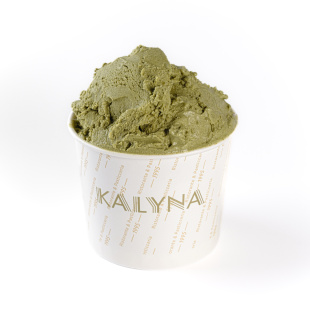 Морозиво веганське матча на вівсяному молоці