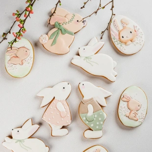 Медовые детские пряники «Зайчики»